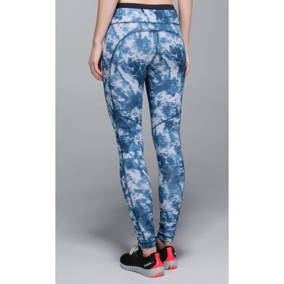 Lululemon Speed Tight III Size 6 Sea Side Silver Fox Alberta Lake Stretch Run - Picture 2 of 8